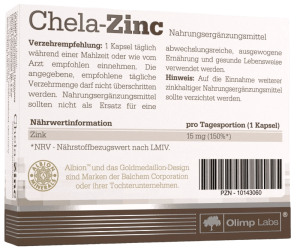 Olimp Chela - Zinc 30капс Olimp Chela - Zinc 30капс