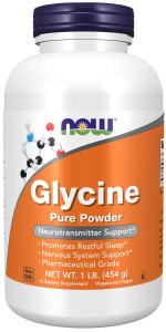 NOW Glycine Pure Powder 454 гр NOW Glycine Pure Powder 454 гр
