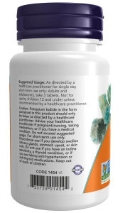 NOW Potassium Iodide 30 mg 60 табл