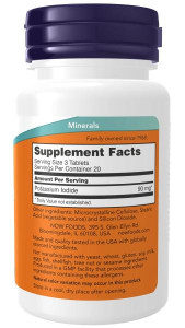 NOW Potassium Iodide 30 mg 60 табл