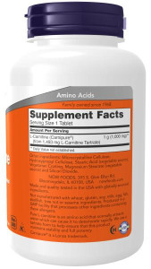 NOW Carnitine Tartrate 1000 мг 100 табл NOW Carnitine Tartrate 1000 мг 100 табл