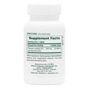 Natures Plus Vitamin B-1 300 мг 90 табл
