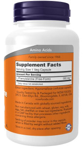 NOW L-Phenylalanine 500 мг 120 капс