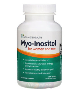 Fairhaven Health Myo-Inositol 500 мг 120 капс