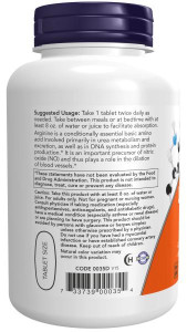 NOW L-Arginine 1000 мг 120 табл NOW L-Arginine 1000 мг 120 табл