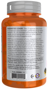 NOW ZMA 800 мг 90 капс