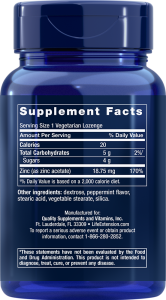 Life Extension Enhanced Zinc Lozenges 30жев табл