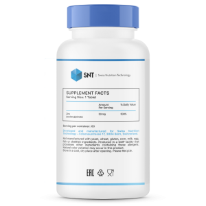 SNT Zinc Glycinate 50 мг 60 таб