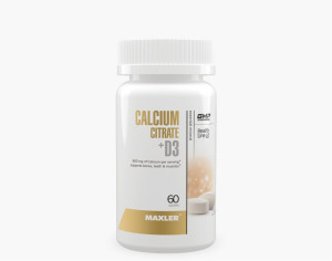 Maxler Calcium citrate + D3 60 табл