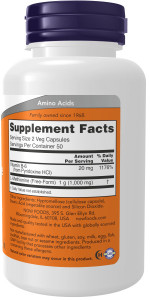 NOW L-Methionine 500 мг 100 капс NOW L-Methionine 500 мг 100 капс