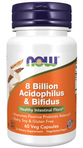 NOW 8 Billion Acidoph/Bifidus 60 капс
