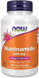 NOW Niacinamide 500 мг 100 капс