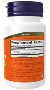 NOW Serrapeptase 60000 SU 60 капс