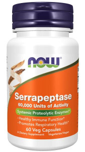 NOW Serrapeptase 60000 SU 60 капс