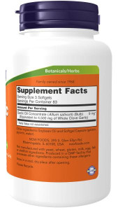 NOW Garlic Oil 1500 мг 250 софтг капс