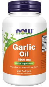 NOW Garlic Oil 1500 мг 250 софтг капс