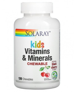 Solaray Kids Vitamins & Minerals 120 жев табл