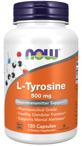NOW L-Tyrosine 500 mg 120 капс NOW L-Tyrosine 500 mg 120 капс