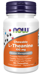 NOW L-Theanine 100 мг chew 90 жев табл NOW L-Theanine 100 мг chew 90 жев табл