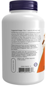 NOW Plant Enzymes 240 капс