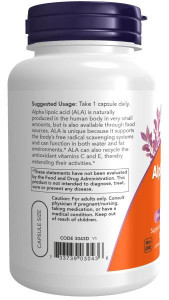 NOW Alpha Lipoic Acid 250 mg 120 капс NOW Alpha Lipoic Acid 250 mg 120 капс