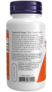 NOW Alpha Lipoic Acid 250 mg 60 капс NOW Alpha Lipoic Acid 250 mg 60 капс