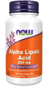 NOW Alpha Lipoic Acid 250 mg 60 капс NOW Alpha Lipoic Acid 250 mg 60 капс