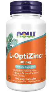NOW L-OptiZinc 30 мг 100 капс NOW L-OptiZinc 30 мг 100 капс