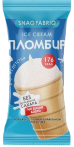 Snaq Fabriq Мороженое пломбир в вафельном стаканчике 80 гр Snaq Fabriq Мороженое пломбир в вафельном стаканчике 80 гр
