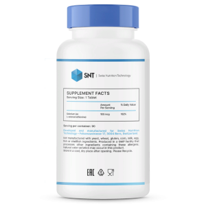 SNT Selenium 100 мкг 60табл SNT Selenium 100 мкг 60табл