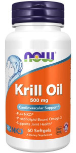 NOW Krill Oil 1000 мг 60 софтг капс NOW Krill Oil 1000 мг 60 софтг капс