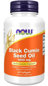 NOW Black Cumin Seed Oil 1000 mg 60 капс NOW Black Cumin Seed Oil 1000 mg 60 капс