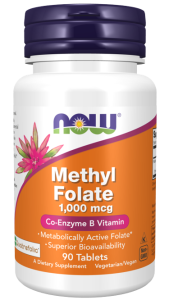 NOW Methyl Folate 1000 мкг 90 табл