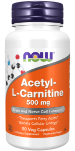 NOW Acetyl-L-Сarnitine 500 мг 50 капс NOW Acetyl-L-Сarnitine 500 мг 50 капс