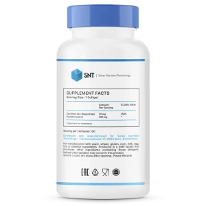 SNT Zinc Chelate 25 мг 60 софтг капс