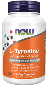 NOW L-Tyrosine 750 mg 90 капс NOW L-Tyrosine 750 mg 90 капс