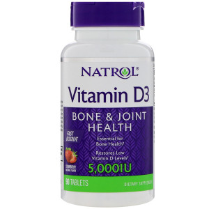 Natrol Vitamin D3 5.000 IU 90 табл
