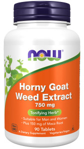 NOW Horny Goat Weed 750 мг 90 табл