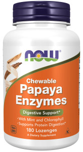 NOW Papaya Enzymes 180 жев табл