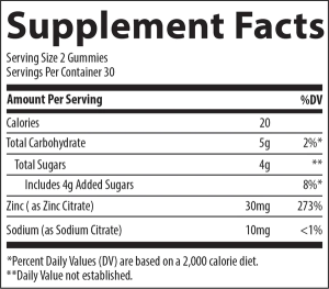 Trace Minerals Zinc Gummies 30 мг 60 мармеладок Trace Minerals Zinc Gummies 30 мг 60 мармеладок