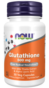 NOW Glutathione 500 мг 30 капс NOW Glutathione 500 мг 30 капс