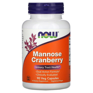 NOW Mannose Cranberry 90 капс