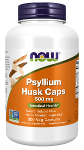 NOW Psyllium Husk 500 мг 200 капс NOW Psyllium Husk 500 мг 200 капс