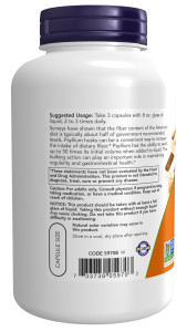 NOW Psyllium Husk 500 мг 200 капс NOW Psyllium Husk 500 мг 200 капс