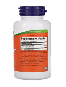 NOW Dandelion Root 500 мг 100 капс