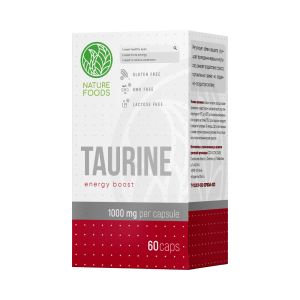 Nature Foods Taurine 1000 мг 60капс Nature Foods Taurine 1000 мг 60капс