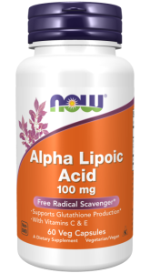 NOW Alpha Lipoic Acid 100 mg 60 капс NOW Alpha Lipoic Acid 100 mg 60 капс