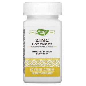 Natures Way Zinc Lozenges 60 жев. табл Natures Way Zinc Lozenges 60 жев. табл