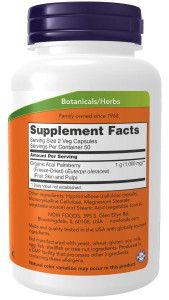 NOW Acai 500 мг 100 капс NOW Acai 500 мг 100 капс