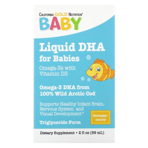 California Gold Nutrition Baby's DHA 59 мл California Gold Nutrition Baby's DHA 59 мл